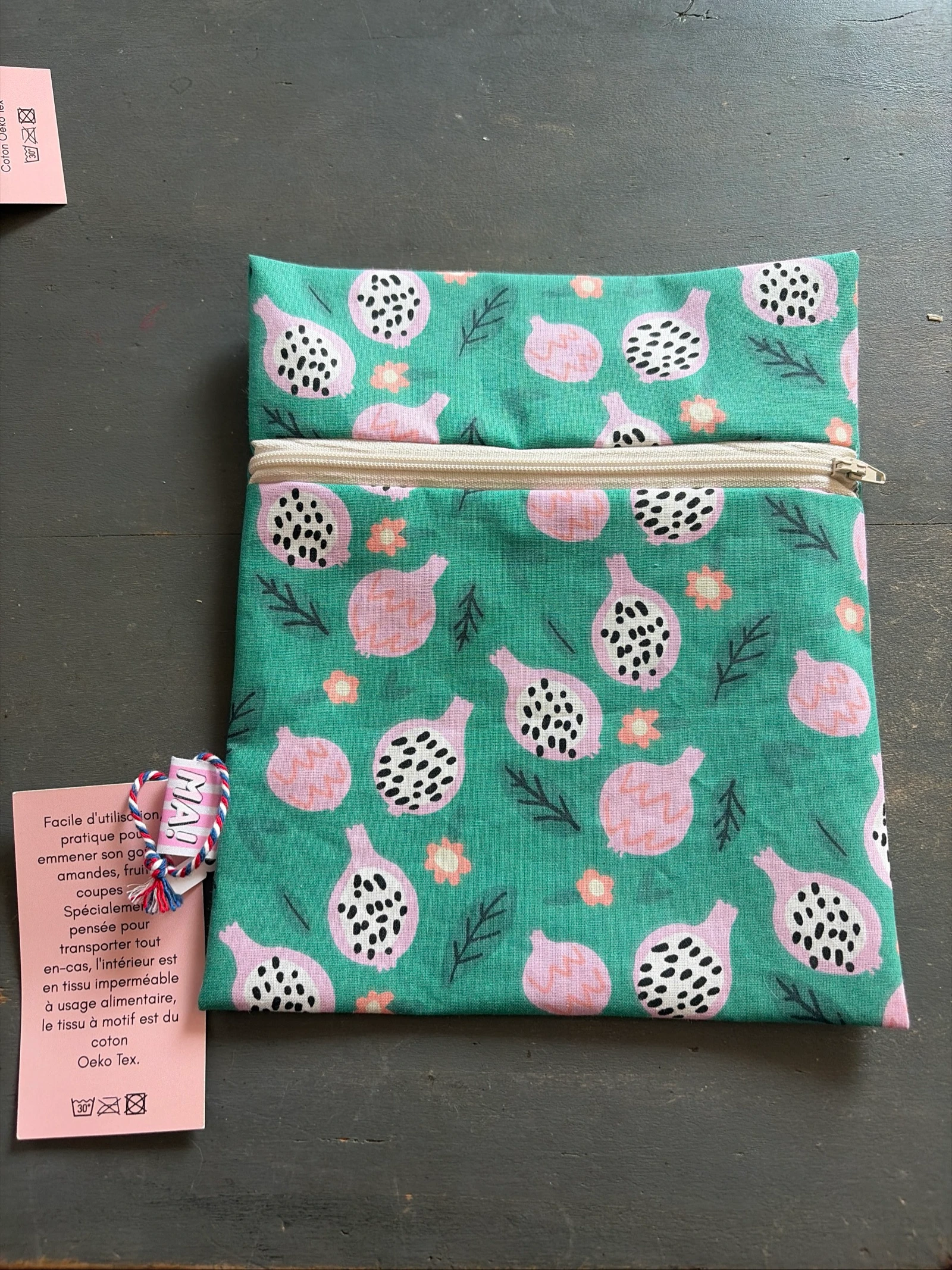Pochette à goûter lavable  
